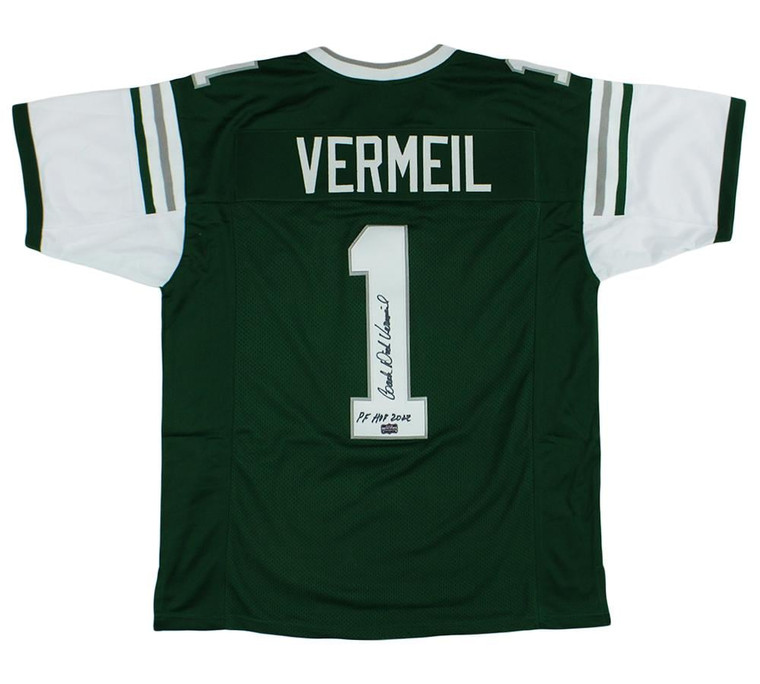 Dick Vermeil Signed Philadelphia Custom Green Jersey PF HOF 2022 Inscription Autographed Eagles Memorabilia Gift
