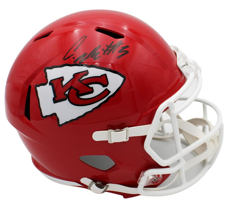 Cyrus Allen Signed Chiefs Speed Helmet: Autographed NFL Memorabilia Display Piece
