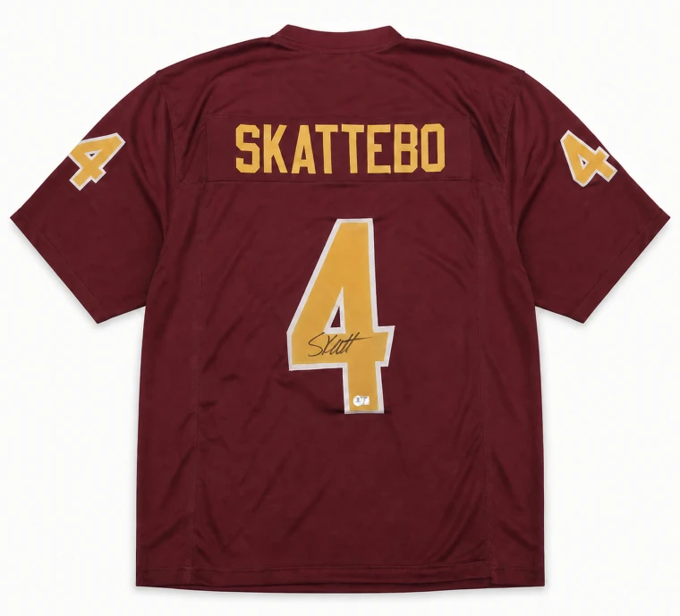Cam Skattebo Signed ASU Sun Devils Jersey (XL, Sewn Numbers)