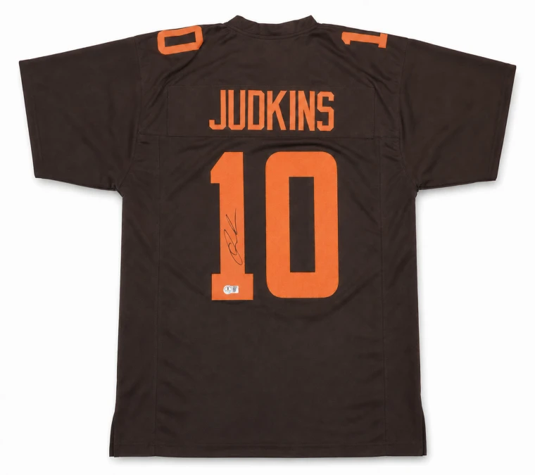 Quinshon Judkins Signed Cleveland Browns Custom Jersey (XL)