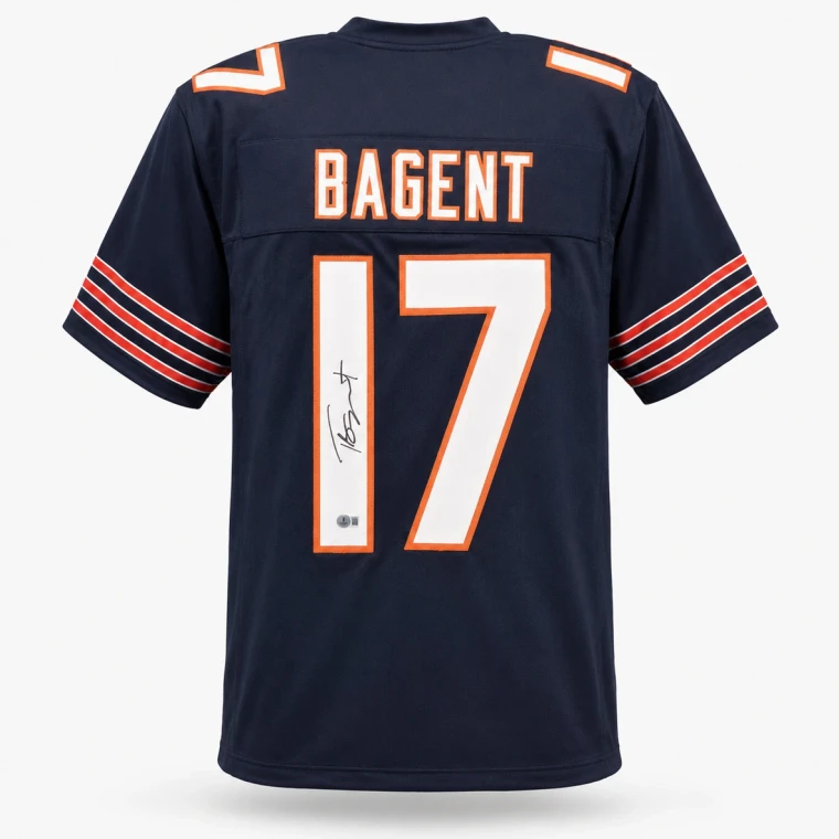Tyson Bagent Signed Chicago Bears Custom Jersey (XL)