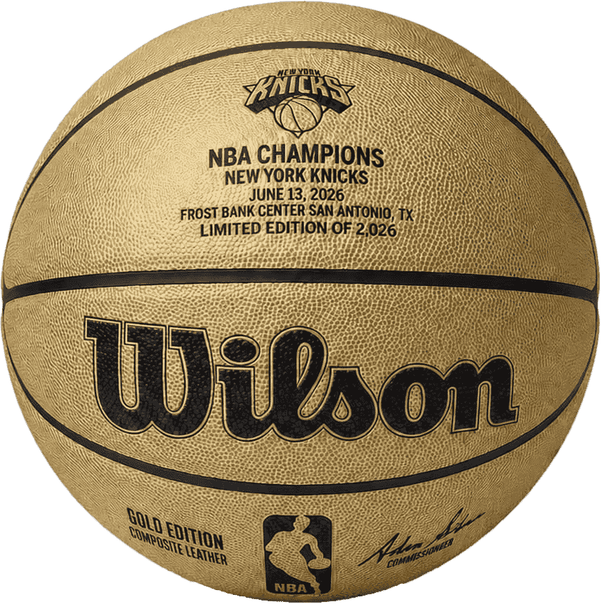 New York Knicks 2026 NBA Champions Commemorative Gold Basketball, limited edition