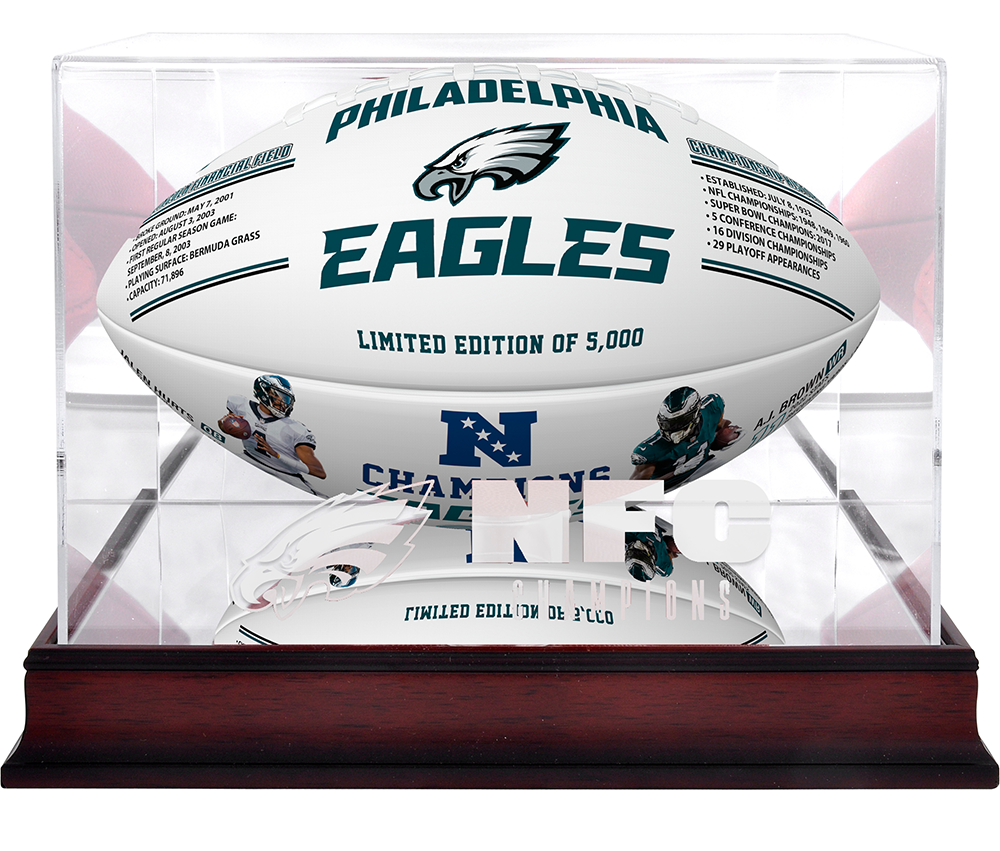 Philadelphia eagles super bowl champions brown and hurt signatures