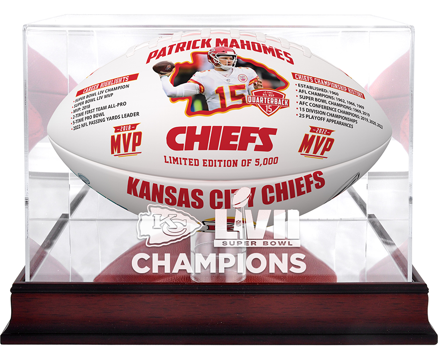 Buy Patrick Mahomes Kansas City Chiefs Framed 15 x 17 Super Bowl LVII  Champions MVP Collage with a Piece of Game-Used Football at Nikco Sports