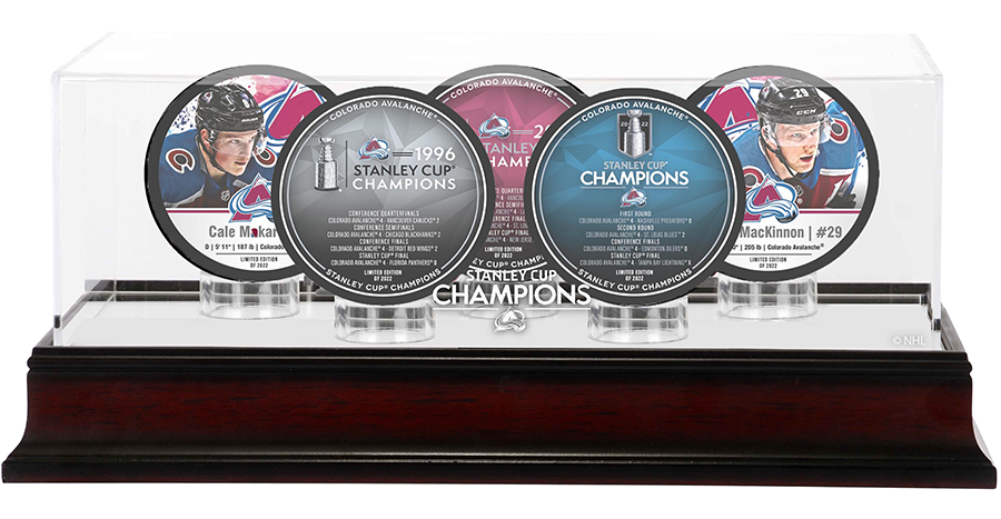 Shop Colorado Avalanche 2022 Stanley Cup Champions Limited Edition  Exclusive 5 Puck Set w/Case