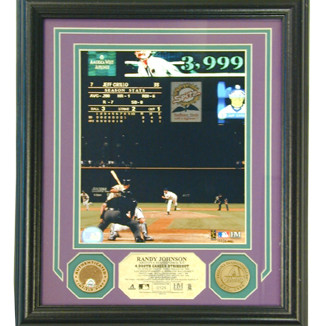 Randy Johnson Perfect Game Autographed Photo Plaque