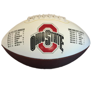 Denver Autographs Dwayne Haskins Autographed Football - Ohio State Buckeyes Logo BAS | by Nikco Sports