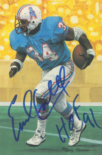 Earl Campbell Autographed Houston Oilers 8x10 Photo - BAS COA (Stadium)