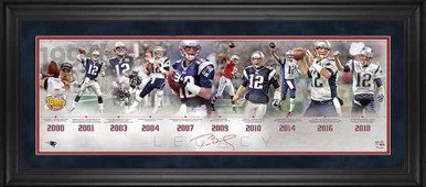 Tom Brady New England Patriots Impact Jersey Frame