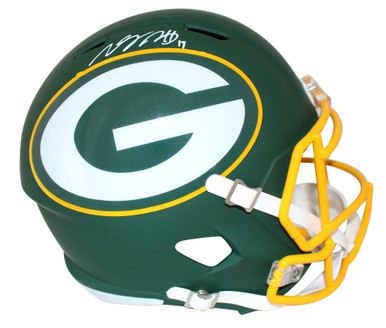 Shop Davante Adams Green Bay Packers Signed Flash Green Full Size Replica  Speed Helmet