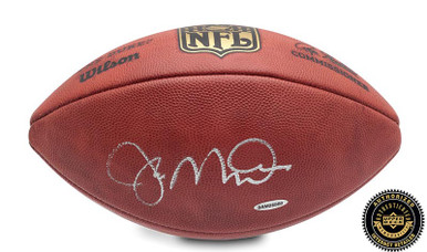 Joe Montana Autographed Official NFL Leather Gold Shield Football