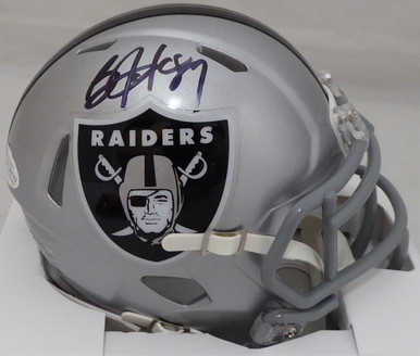 Bo Jackson Oakland Raiders Signed Autographed White Logo Football – Sports- Autographs.com