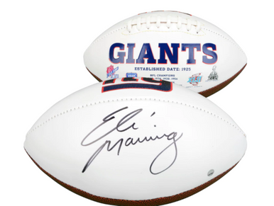 Eli Manning Autographed and Framed White Giants Jersey