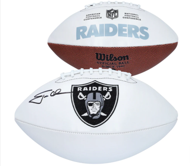  Las Vegas Raiders Embroidered Signature Series Autograph  Football with All 3 Super Bowl Logos : Sports & Outdoors