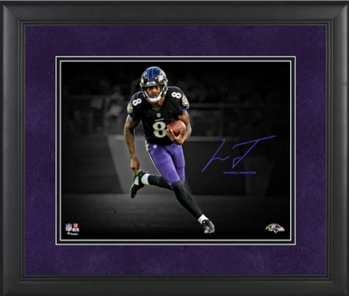 Lamar Jackson Baltimore Ravens Impact Jersey Frame