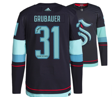 Philipp Grubauer Seattle Kraken Autographed White Adidas Authentic Jersey  with Inaugural Season Jersey Patch - Autographed NHL Jerseys at 's  Sports Collectibles Store