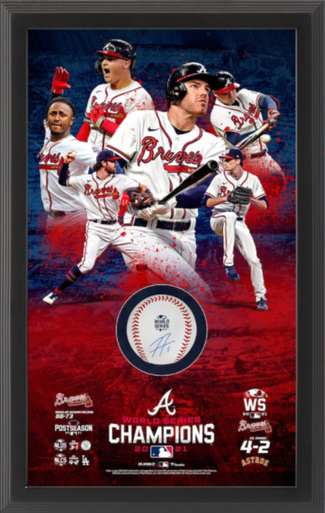 Freddie Freeman Atlanta Braves Framed 5-Photo Collage with Piece of  Game-Used Ball