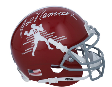 JERRY JEUDY SIGNED LIMITED EDITION SCHUTT AUTHENTIC ALABAMA MINI HELMET JSA