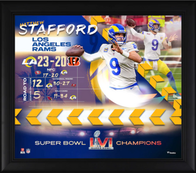 Shop Matthew Stafford Los Angeles Rams Super Bowl LVI Champions Framed  Collage