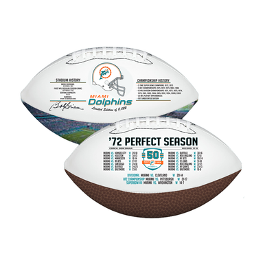 Shop Bob Griese Miami Dolphins Autographed 1972 Perfect Season 50th  Anniversary Exclusive Limited Edition Football at Nikco Sports