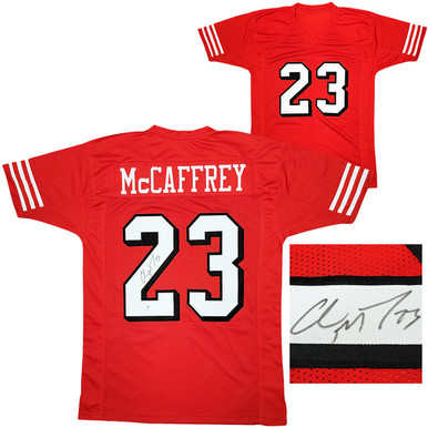 Christian McCaffrey San Francisco 49ers Signed Red Jersey