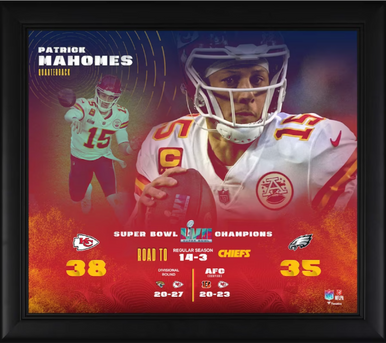 Buy Kansas City Chiefs Framed Super Bowl LVII Champions 3-Time Ticket  Collage at Nikco Sports