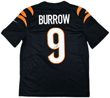 Joe Burrow Cincinnati Bengals Autographed Black Nike on Field Jersey Size L