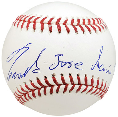 Ronald Acuna Autographed Atlanta Red Nike Full Name Baseball