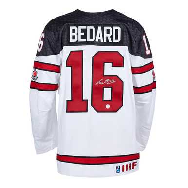 Connor Bedard Signed Team Canada Black Nike Jersey