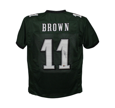 AJ Brown Autographed Philadelphia (Green #11) Custom Jersey – JSA – Palm  Beach Autographs LLC