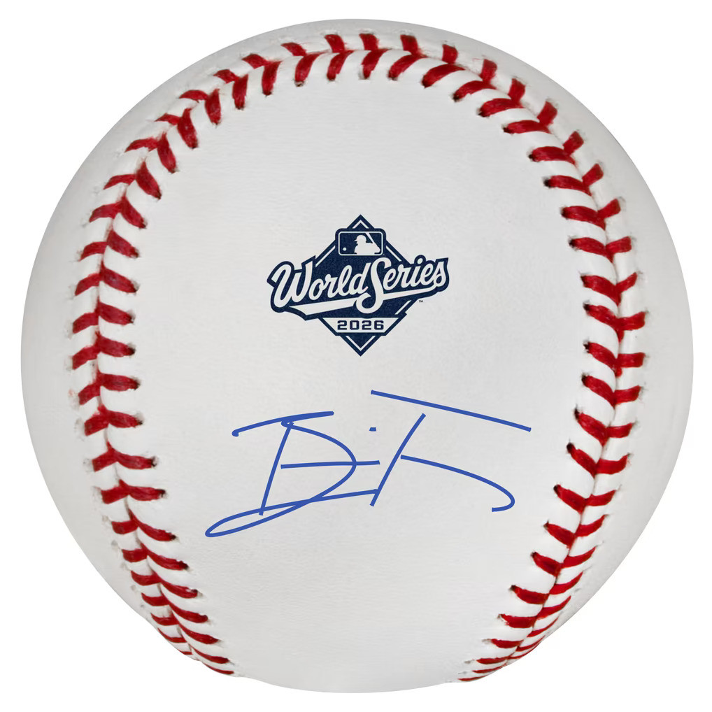 Brice Turang autographed official 2026 World Series baseball