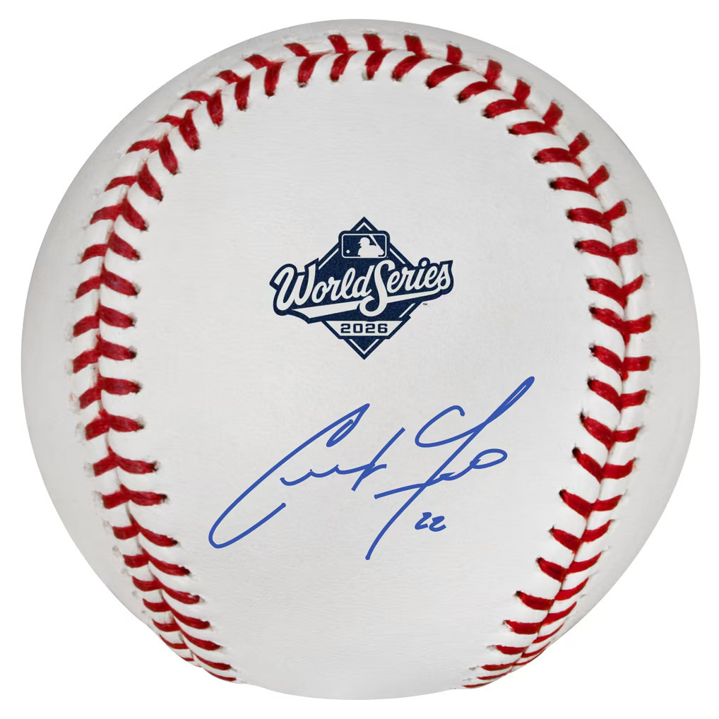 Christian Yelich autographed official 2026 World Series baseball