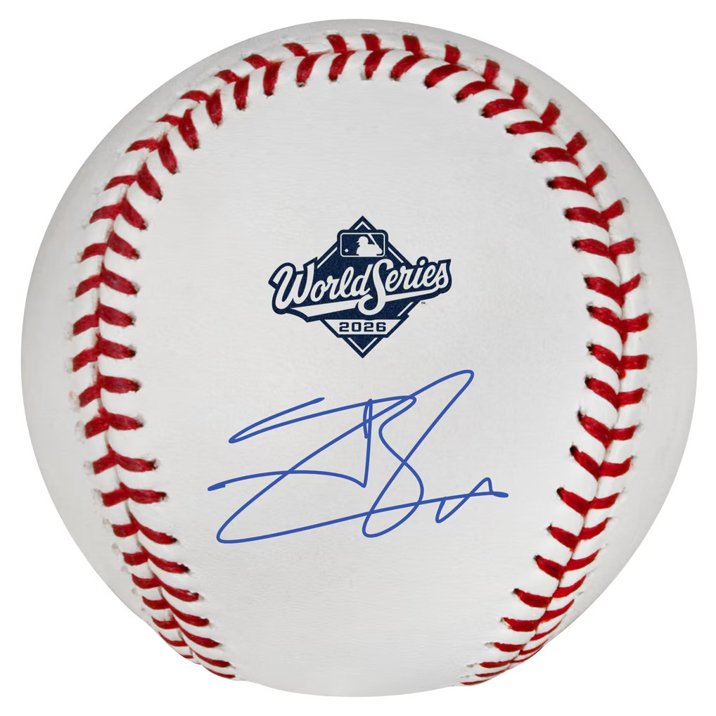 Jackson Chourio autographed official 2026 World Series baseball