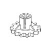 730230 GEARCHUTE CRANK TORO Genuine OEM Part