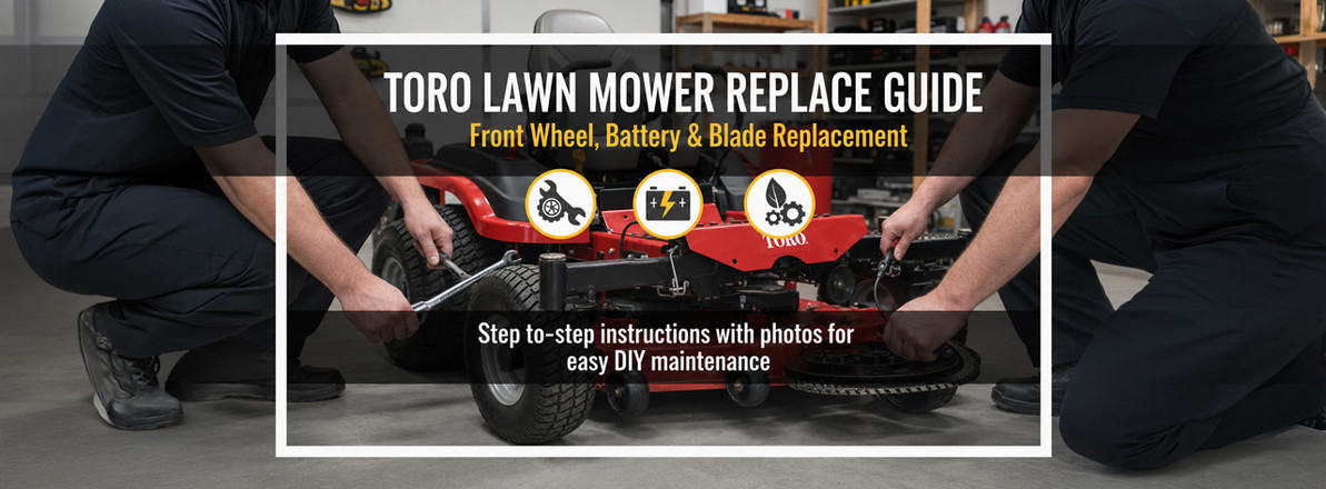 Toro Lawn Mower Replace Guide: Front Wheel, Battery & Blade Replacement