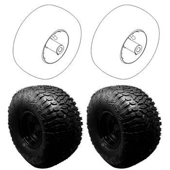 Complete Tire Kit For TIMECUTTER MAX TORO Mower Model 77505