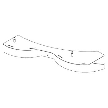 127343103 LEFT HAND BAFFLE ASSEMBLY TORO Genuine OEM Part