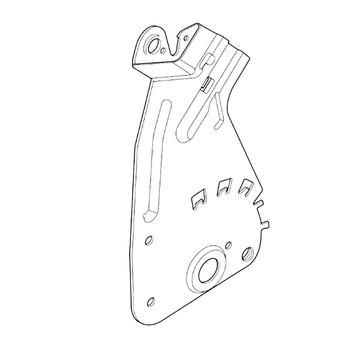 127-6877-03 - PLATE-REAR LEFT HAND (HOC) - TORO Genuine OEM Part