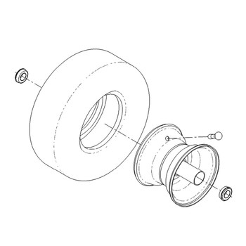 TORO - 133-4428 - TIRE AND WHEEL ASSEMBLY - Original Part