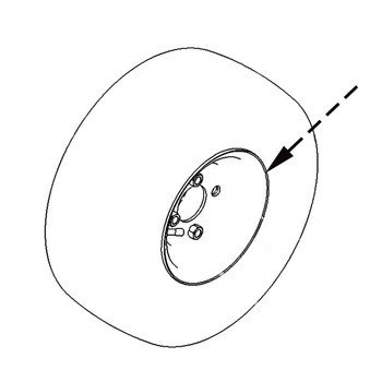 TORO - 135-1899 - WHEEL (GREY) - Original Part - Image 1