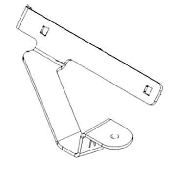 135-6919-03 - FORWARD SUPPORT RIGHT HAND MUD FLAP - TORO Genuine OEM Part