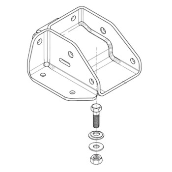 1358797 CHOCK BRAKE BOLTED AE TORO Genuine OEM Part