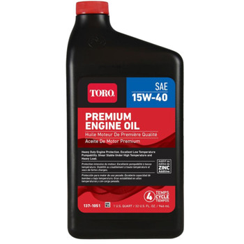 1371051 15W40 OIL 32OZ. TORO Genuine OEM Part PACK OF 12