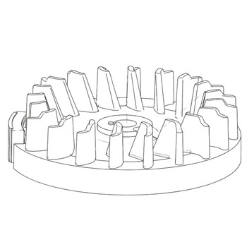 1390618 FLYWHEEL TORO Genuine OEM Part