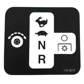 1392874 DECALOPC CONTROL RIGHT TORO Genuine OEM Part