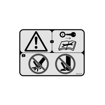 1060229 DECALWARNING TORO Genuine OEM Part