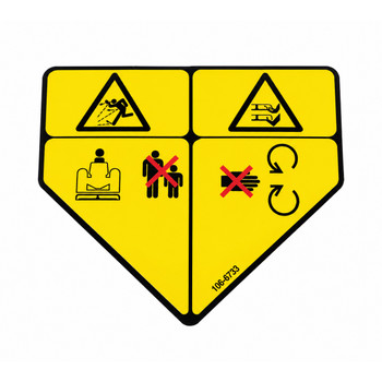 1066753 DECALDANGER CE TORO Genuine OEM Part