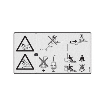1071866 DECALDANGER SLOPE TORO Genuine OEM Part