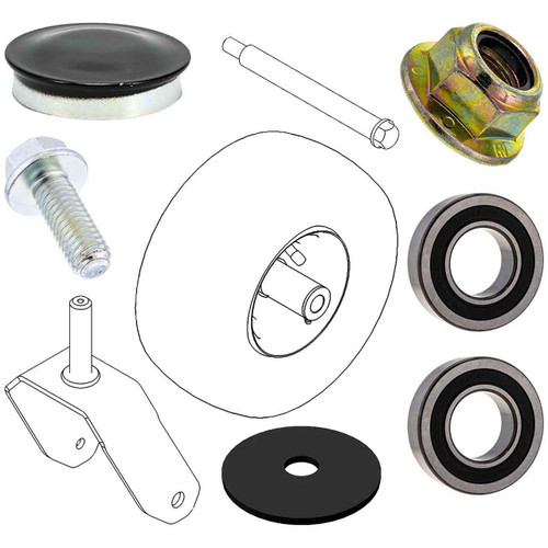 Fork Kit Bearing With Fork - Hardware and Tire Assy For Toro TimeCutter 54"