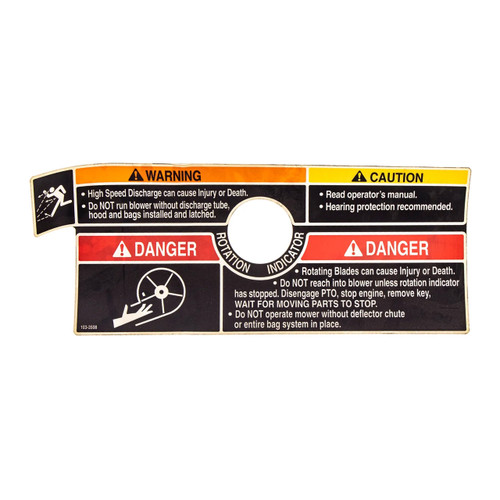 1033508 DECALWARNING TORO Genuine OEM Part